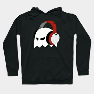 ghost listening to music with headphones and a lot of style. Hoodie